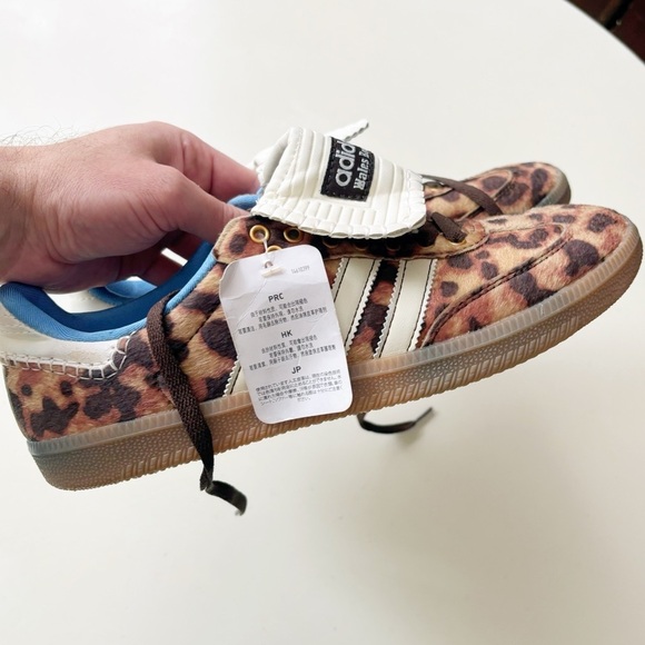 Wales Bonner x Adidas Samba Leopard Pony Sneakers Shoe Men’s Size 8.5 Brown - Picture 2 of 10